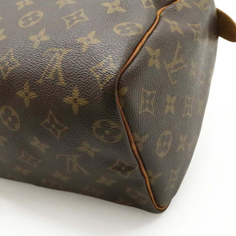LOUIS VUITTON Brown Monogram Speedy 25 Boston Bag - Picture 4 of 9